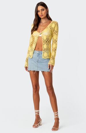 Sunflower Crochet Cardigan image number 2