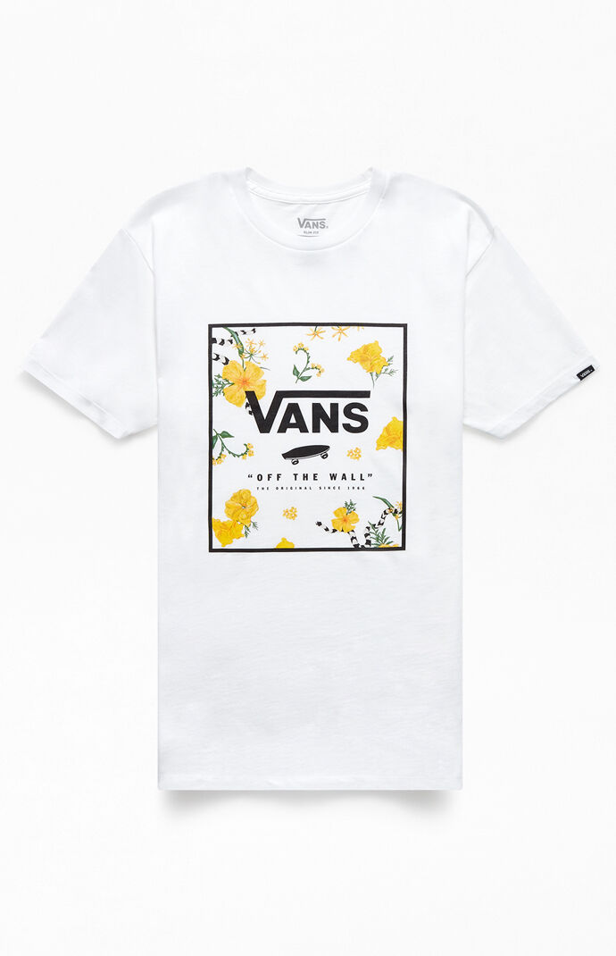 White Print Box T-Shirt