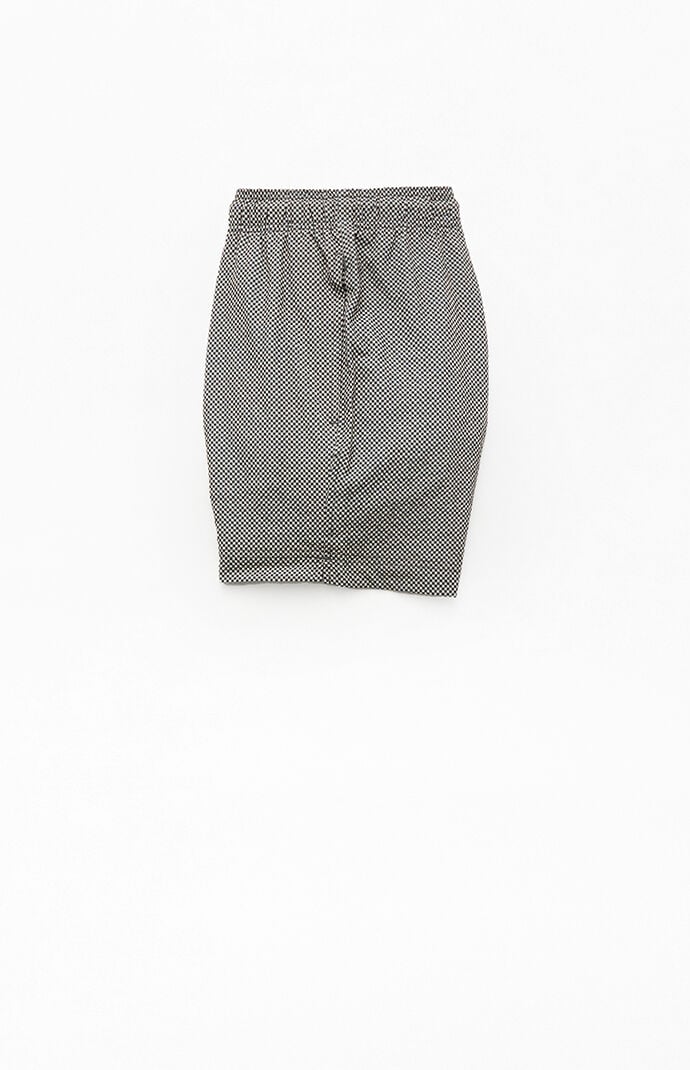 Pacsun Mini Check Seersucker 4.5" Swim Trunks