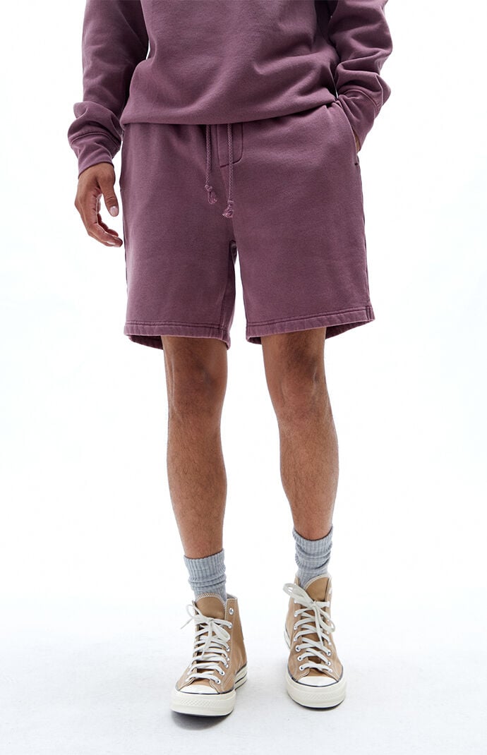 Burgundy best sale sweat shorts