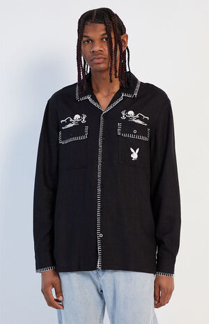 By PacSun Locals Only Button Down Shirt image number 3