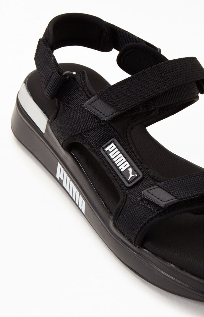 Black Future Rider Sandals