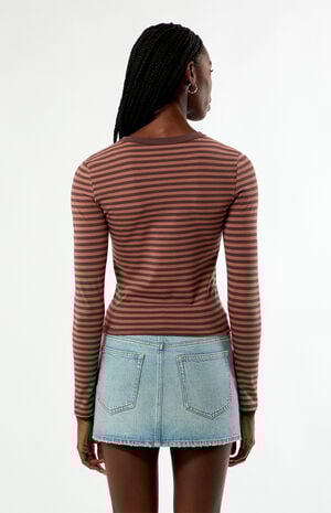 Champs Striped Long Sleeve T-Shirt image number 5