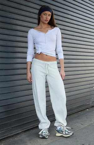 Silver Hilary Yoga Sweatpants image number 1