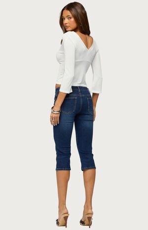 Fifer Low Rise Capri Jeans image number 4