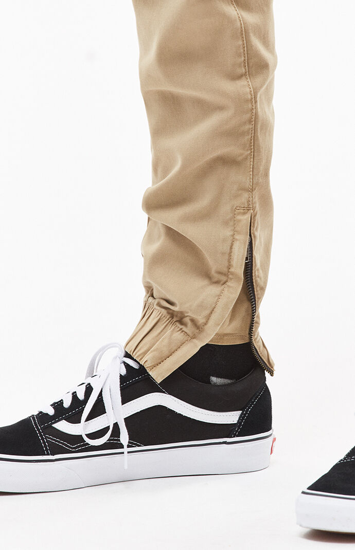 pacsun zipper joggers