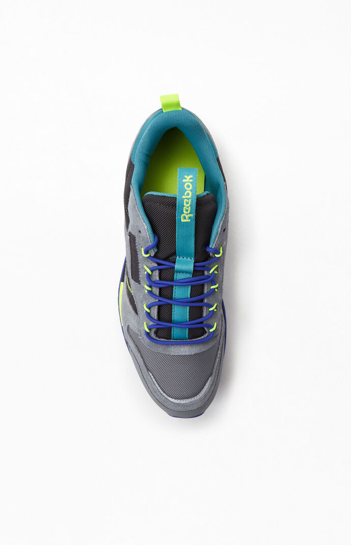 Grey & Purple CL Leather Ripple Trail Shoes