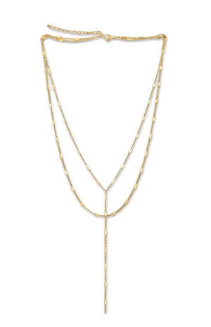 Camilla Dainty Lariat Chain Necklace image number 1