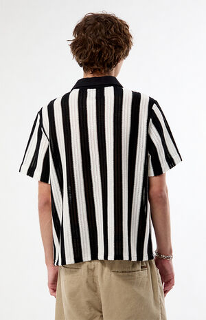 Shade Striped Knit Polo Shirt image number 4