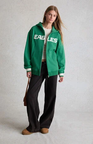 x NFL Philadelphia Eagles Zip Up Hoodie image number 5