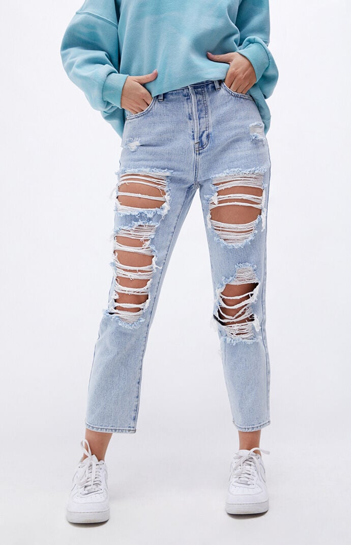 PacSun Eco Light Blue Ripped High 