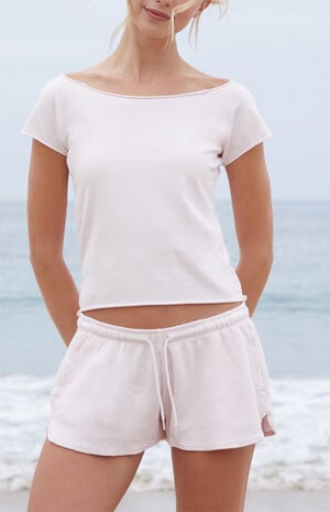 Pink Summer Thermal Shorts