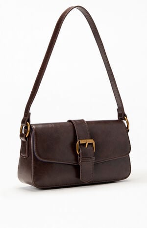 Brown Buckle Shoulder Bag image number 2