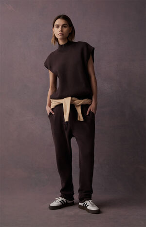 Women's Plum Mock Neck Vest image number 6