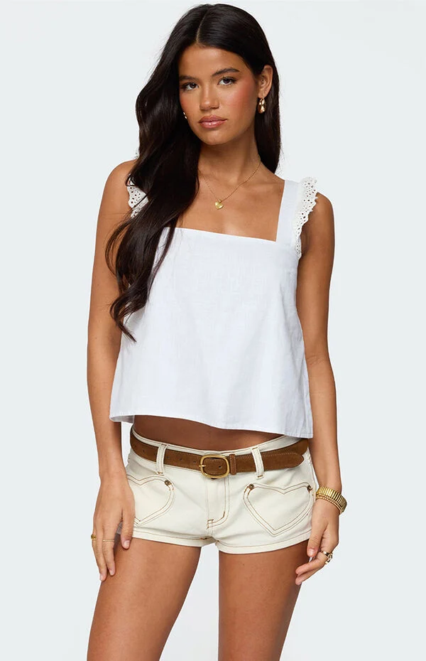 Viviana Linen Look Top