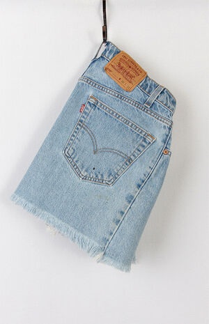 Upcycled Levi's 550 Relaxed Fit Denim Shorts image number 4