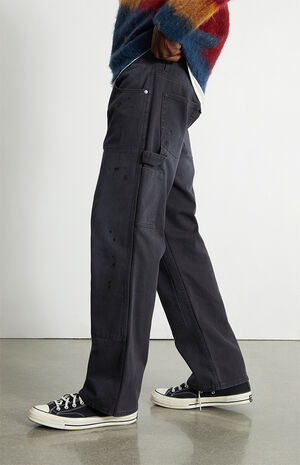 Black Wash Baggy Jeans image number 3