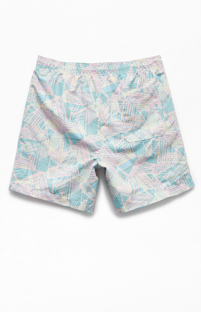 '90s Geo 16" Swim Trunks