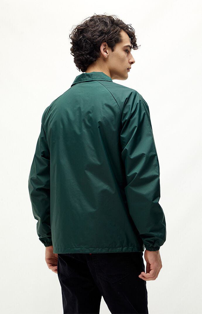 rains coach jacket green