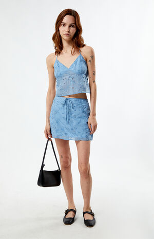 Eyelet Halter Tank Top image number 1