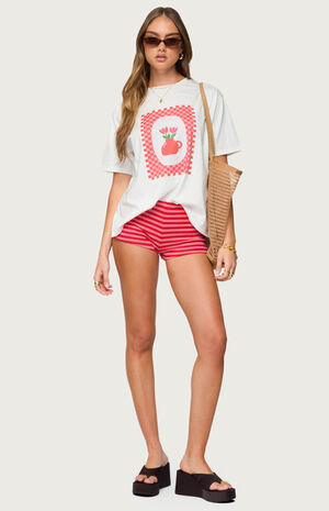 Hali Striped Knit Shorts image number 5