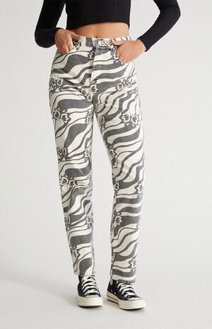 Eco Trippy Butterfly Dad Jeans image number 2