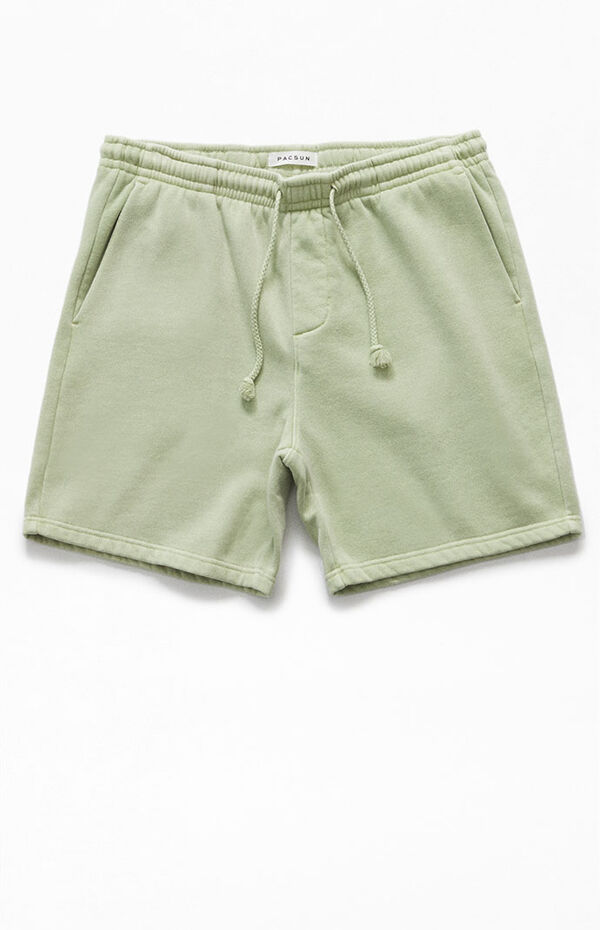 PacSun Olive Vintage Washed Sweat Shorts PacSun