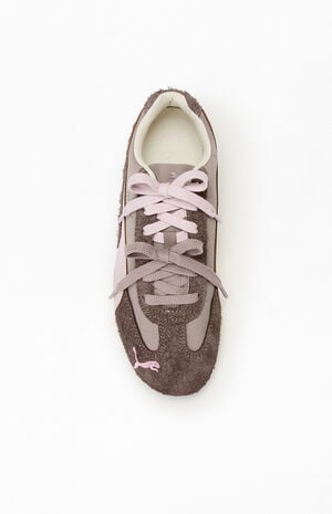 Women's Brown Speedcat Brushed Luxe Sneakers image number 5