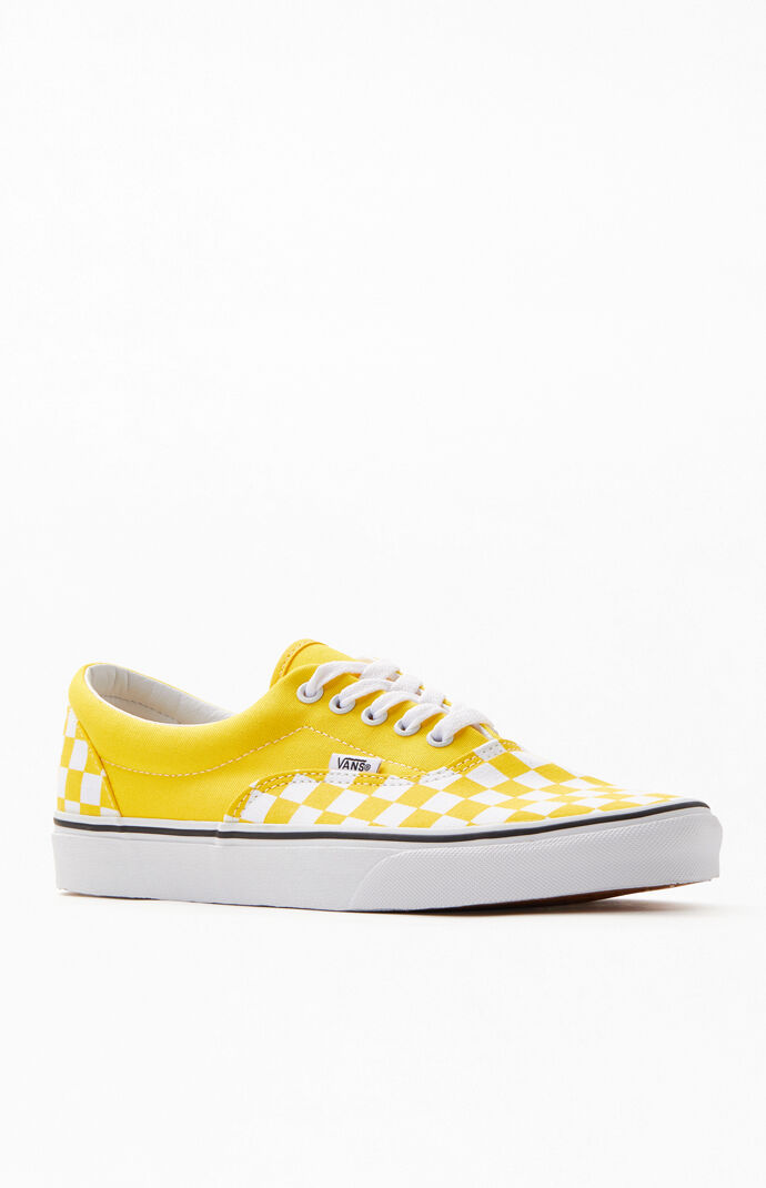 yellow check vans