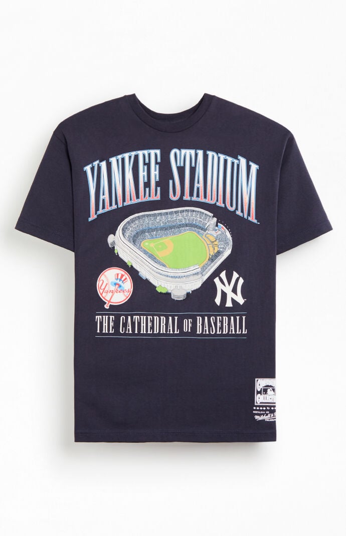 トップス MITCHELL&NESS baseball shirt yankees Women's New York Yankees Mitchell & Ness Navy Cooperstown
