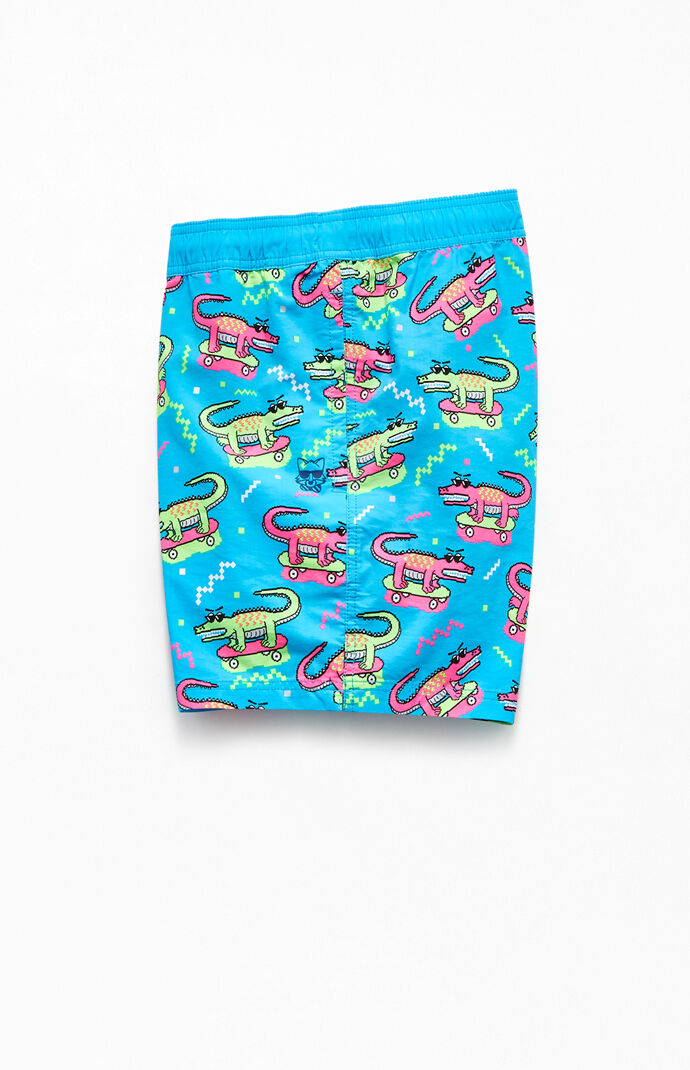 8 Bit Gator Boy 16" Swim Trunks