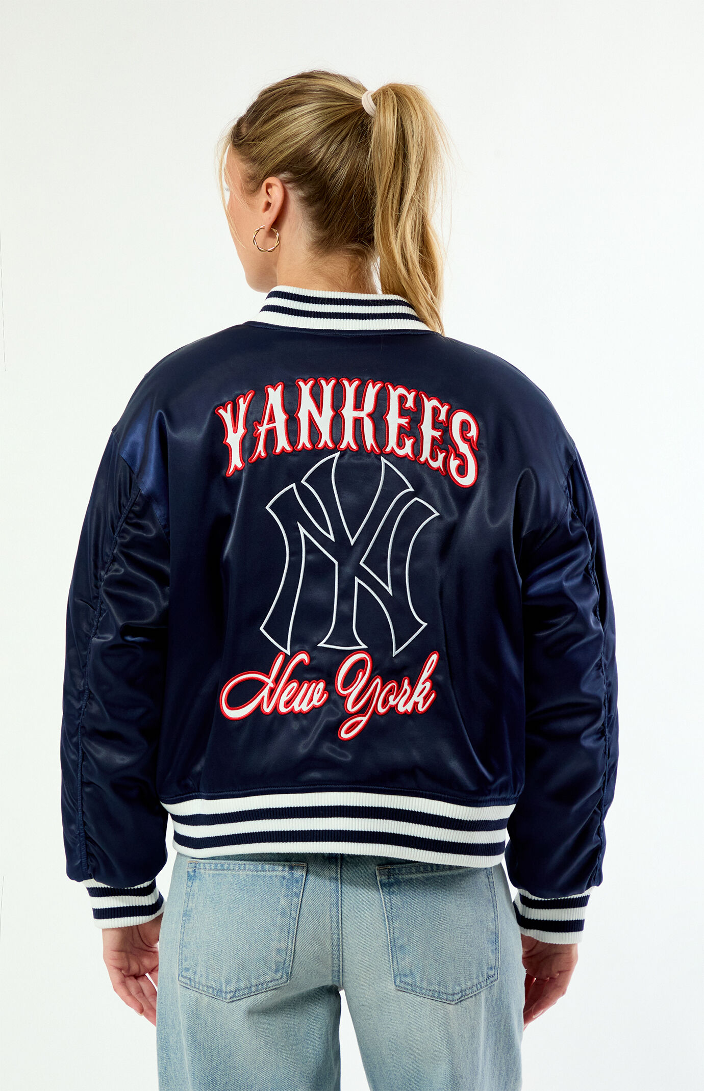 WILD COLLECTIVE x MLB NY Yankees Bomber Jacket | Pacsun