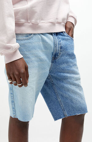 Mike Split Cutoff Denim Shorts image number 5