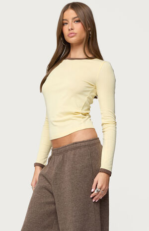 Zander Contrast Long Sleeve T-Shirt image number 2