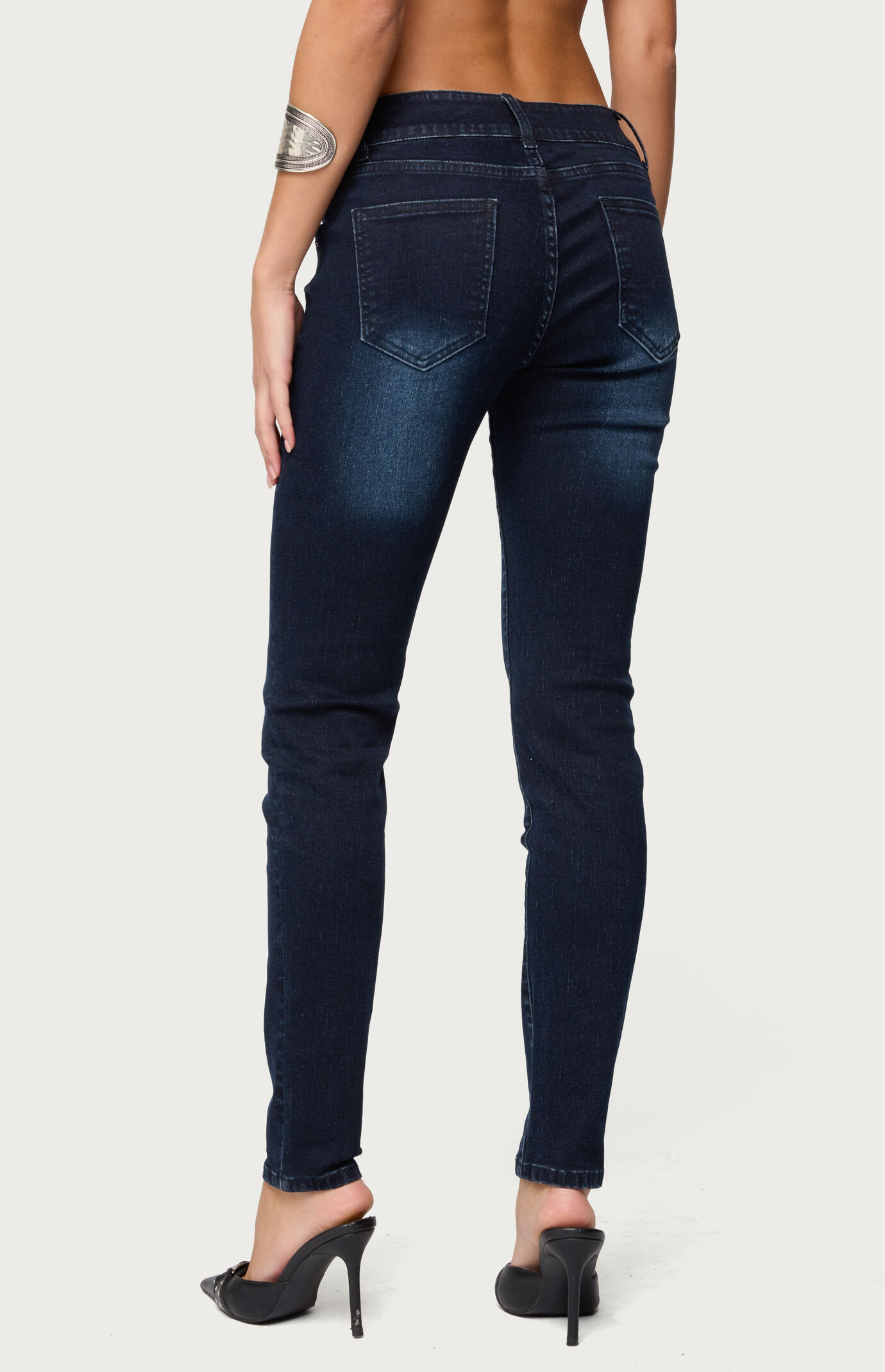 Edikted Eloise Low Rise Skinny Jeans