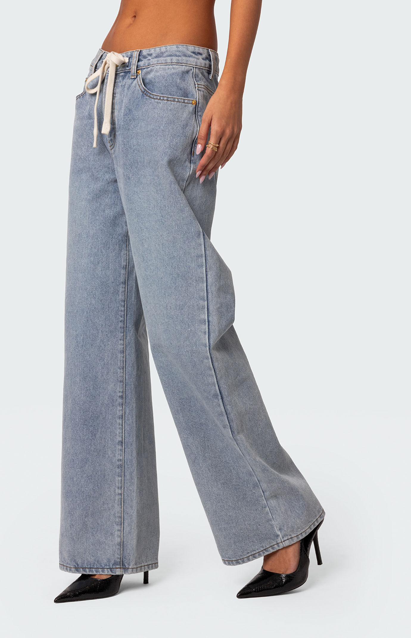 さらに100円引き◆MARITHE◆W LOW RISE STRAIGHT DENIM PANTS Edikted Wynn Low Rise Oversized Jeans | PacSun