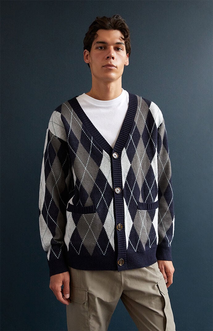Argyle cardigan store