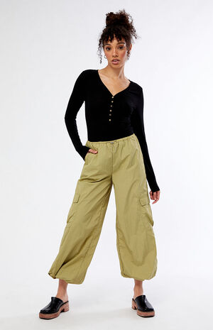 Long Sleeve Button Up Bodysuit image number 3