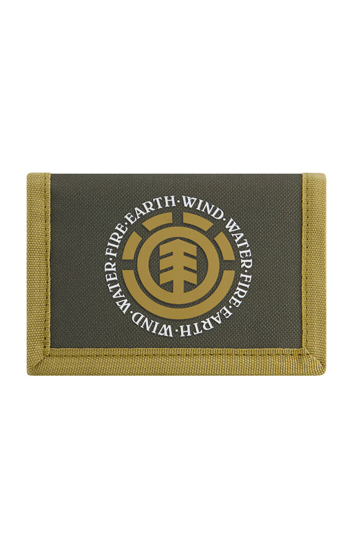 Element Olive Tri-Fold Logo Wallet