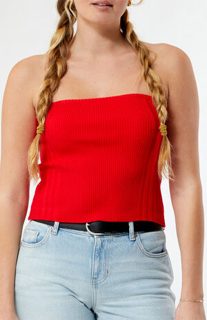 Longline Sweater Tube Top image number 2