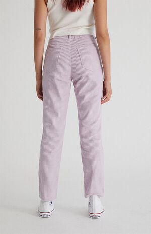 Lavender Corduroy Mom Jeans image number 4