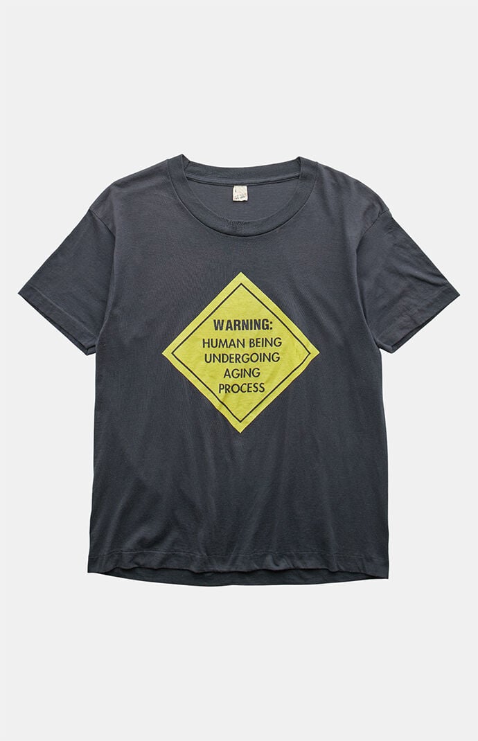 PS VINTAGE 80s Human Undergoing Aging Process Graphic T-Shirt