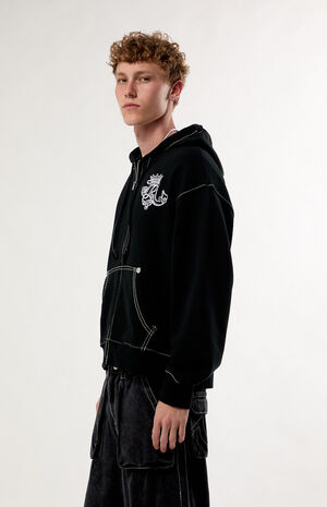 Crest Big T Zip Up Hoodie image number 4