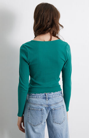 Henley Long Sleeve Top image number 4