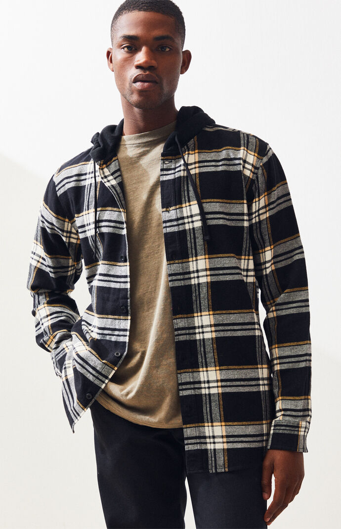 Pacsun 2025 hooded flannel