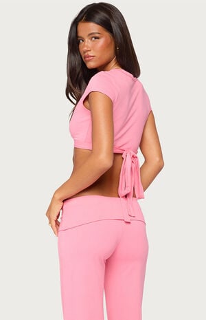 Laverne Wrap Cropped Top image number 3