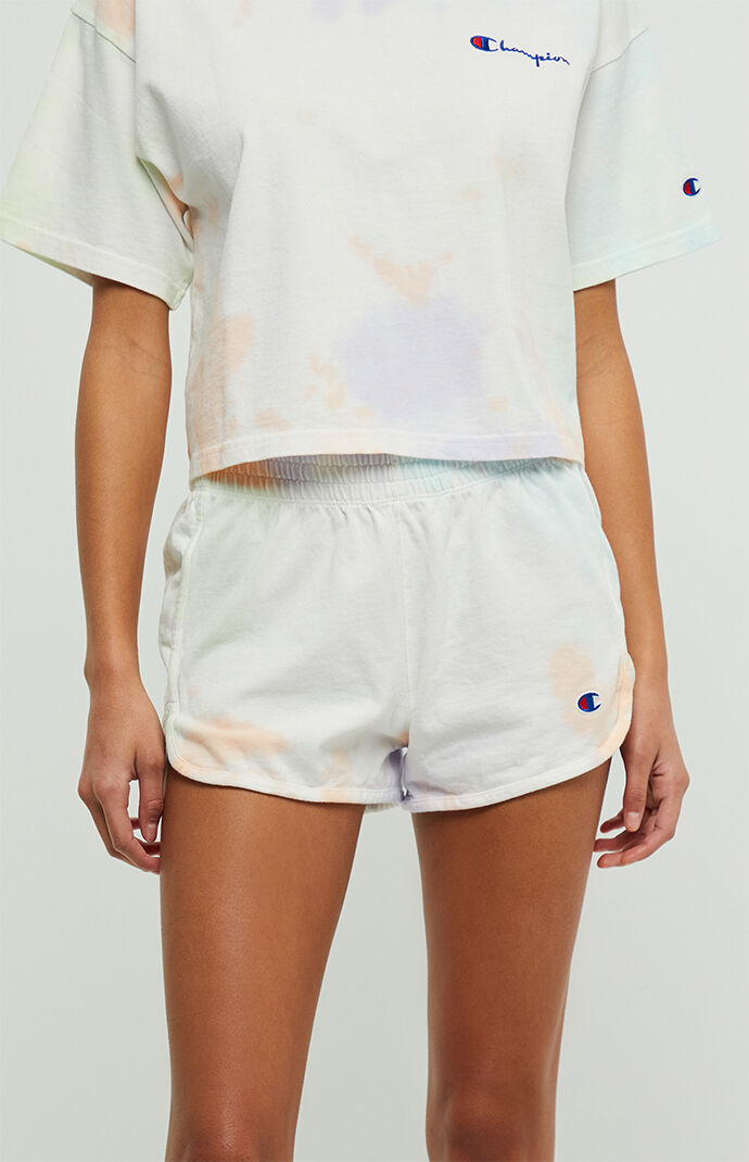 Champion Cloud Tie-Dyed Gym Shorts | PacSun