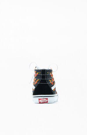 Kids Pixel Flame Sk8-Hi Shoes image number 3