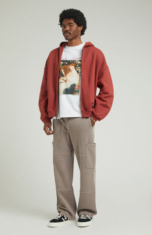 Kyler Fleece Baggy Cargo Sweatpants image number 2
