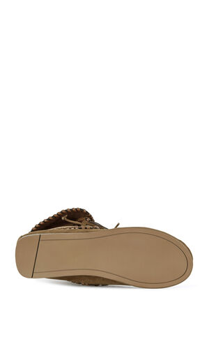 Women's Weret Chestnut Faux Suede Moccasin Booties image number 5